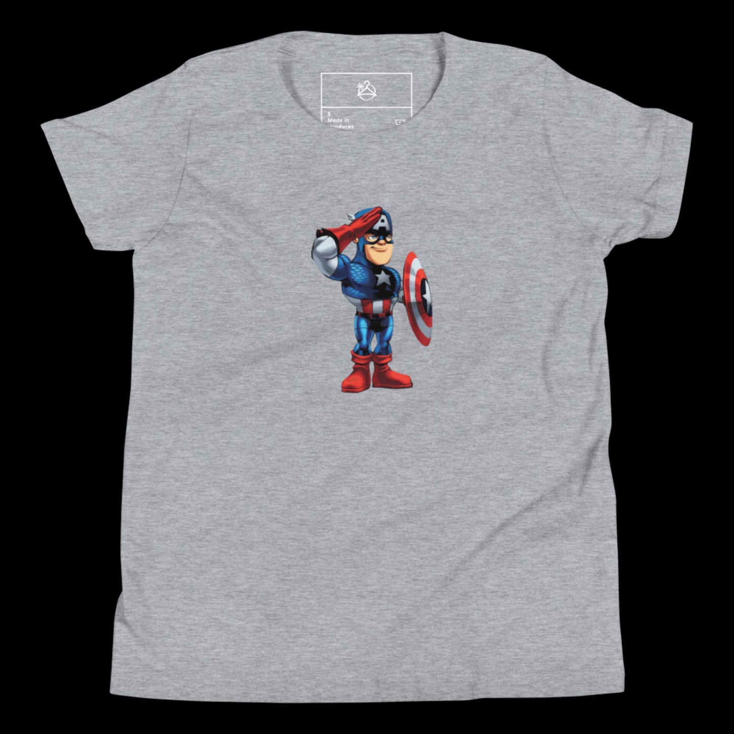 YOUTH SHORT SLEEVE CAPTAIN AMERICA