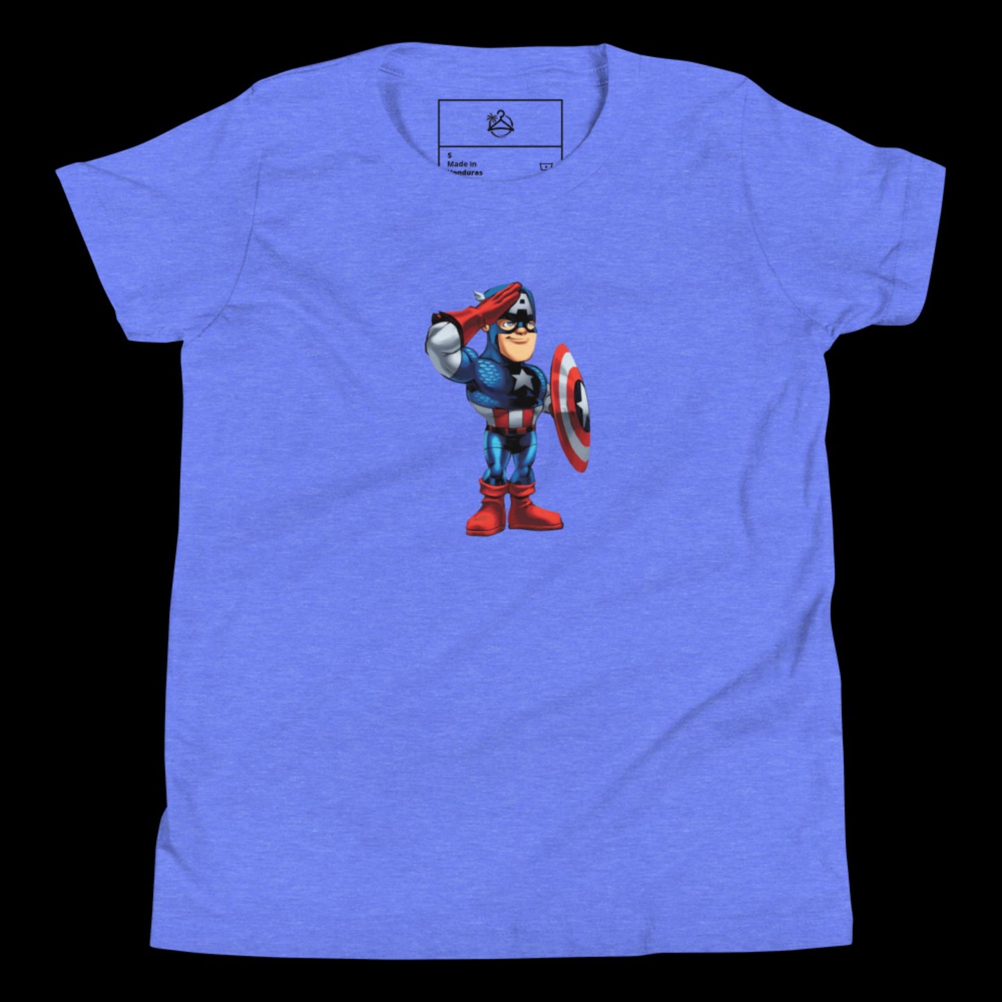 YOUTH SHORT SLEEVE CAPTAIN AMERICA