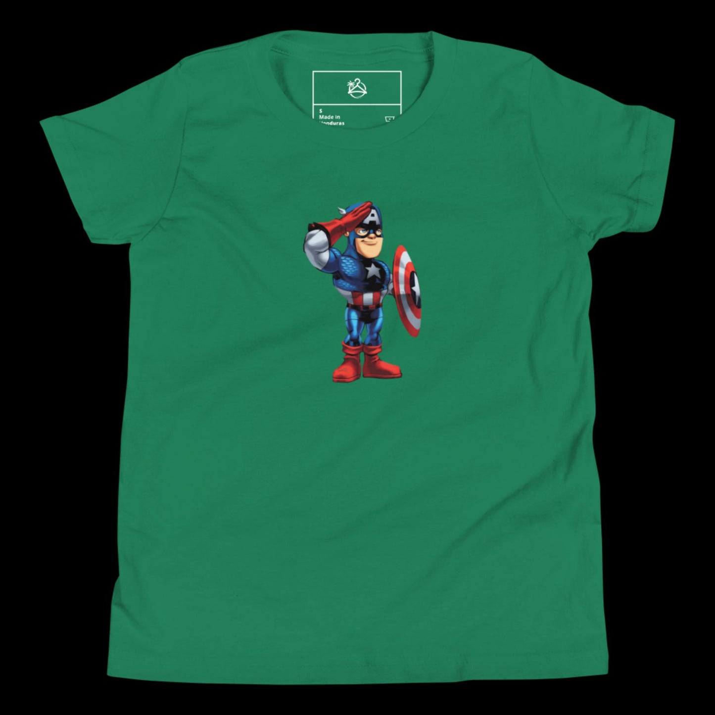 YOUTH SHORT SLEEVE CAPTAIN AMERICA