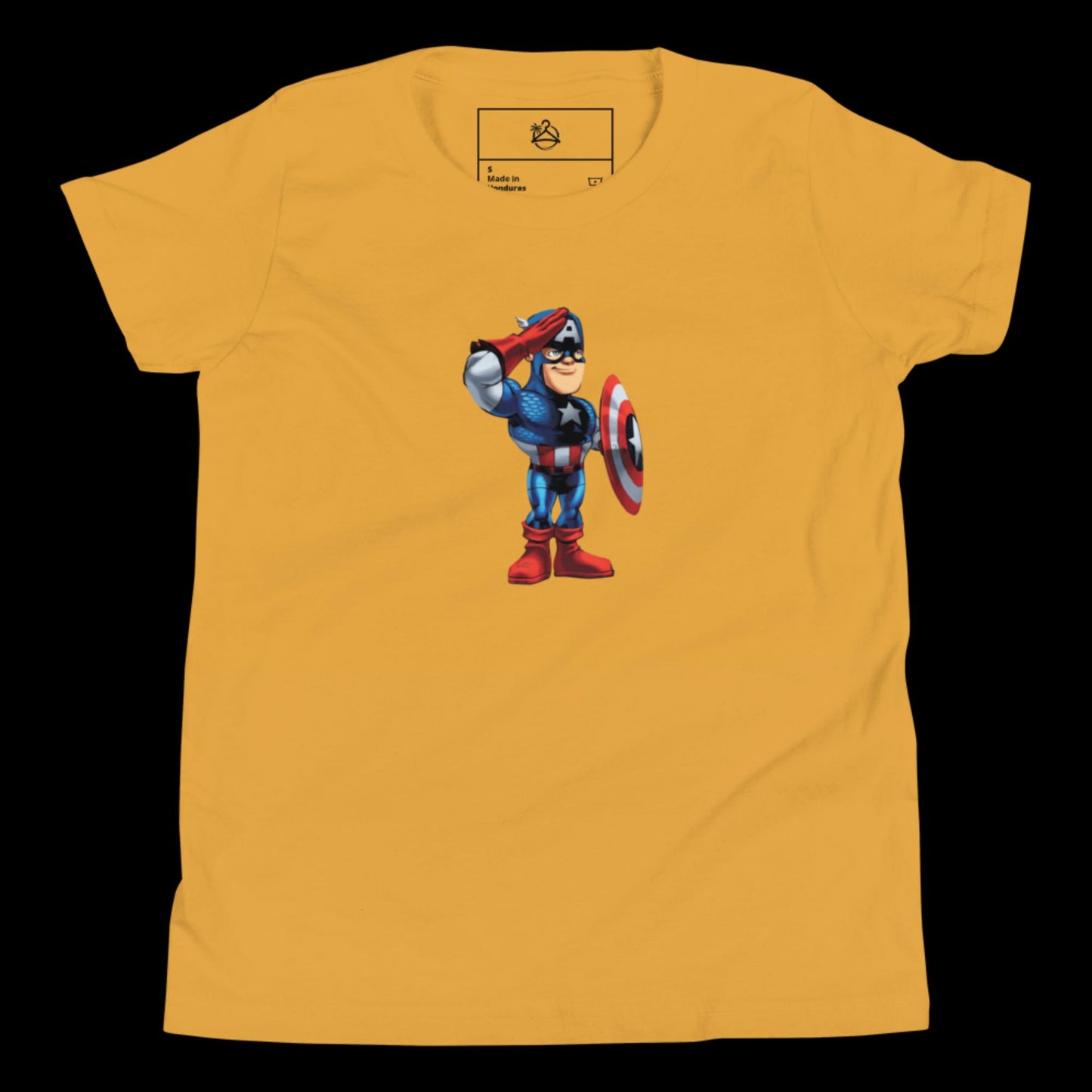 YOUTH SHORT SLEEVE CAPTAIN AMERICA