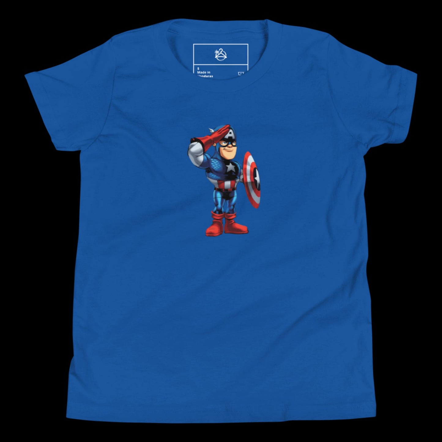 YOUTH SHORT SLEEVE CAPTAIN AMERICA