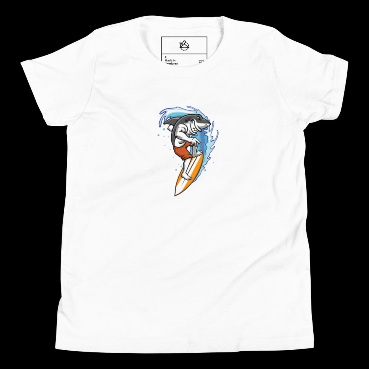 YOUTH SHORT SLEEVE SURFING SHARK