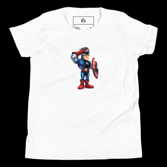 YOUTH SHORT SLEEVE CAPTAIN AMERICA